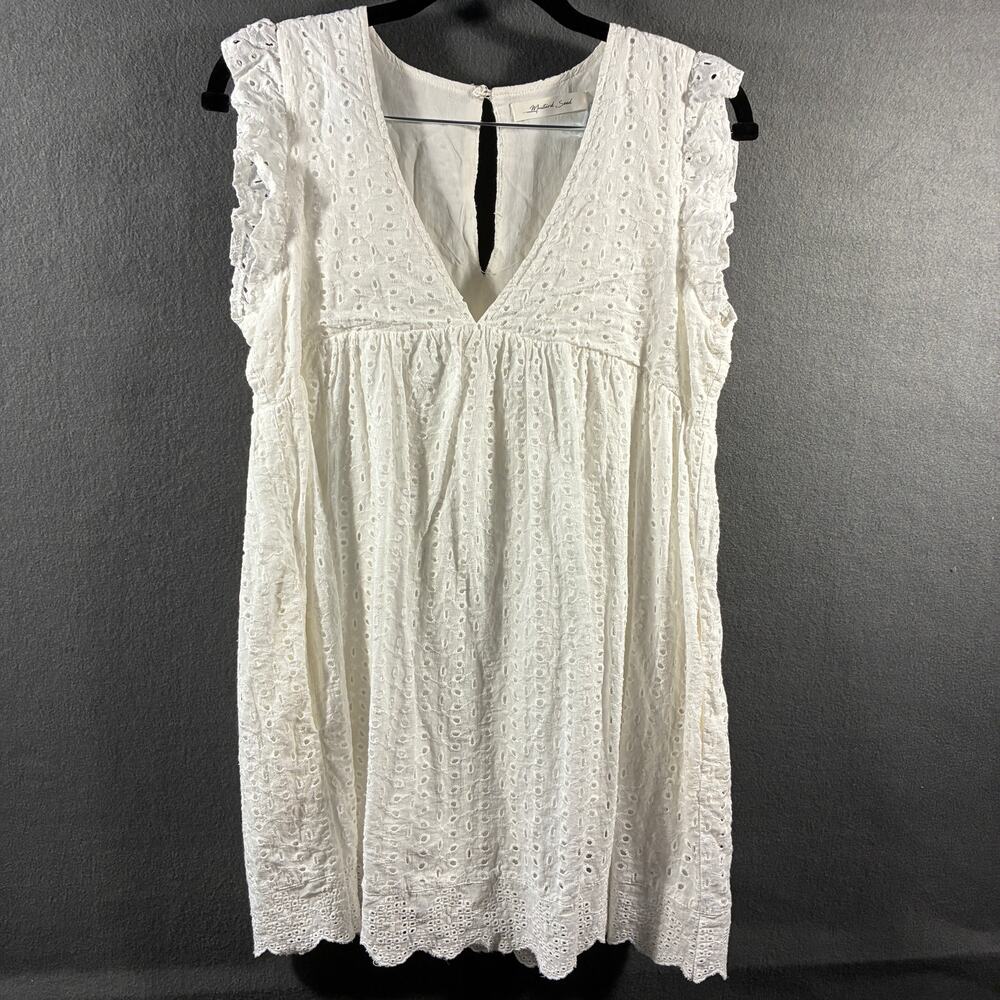 mustard seed women romper small white eyelet lace western festival boho cottage